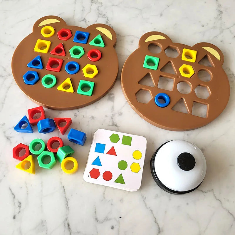 Montessori Bear Geometry Puzzle & Dreamy Playful Daisies