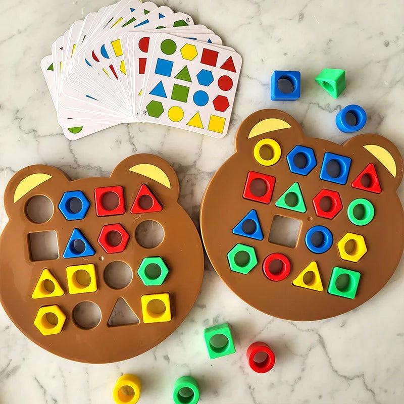 Montessori Bear Geometry Puzzle & Dreamy Playful Daisies