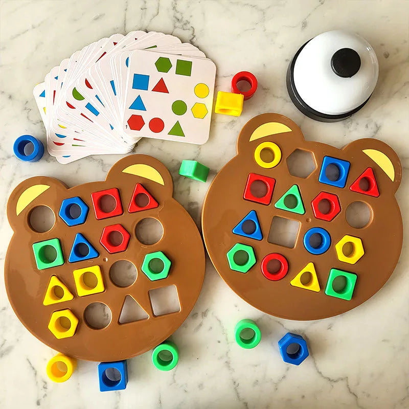 Montessori Bear Geometry Puzzle & Dreamy Playful Daisies