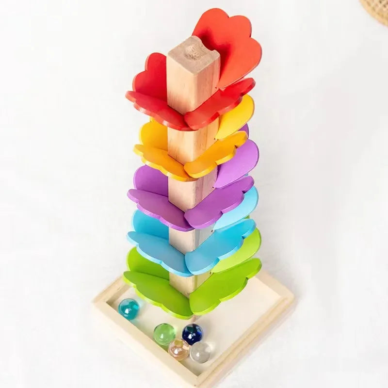 Wooden Rainbow Music Tree & Dreamy Playful Daisies