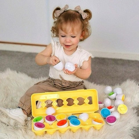 Montessori Geometric Matching Eggs & Dreamy Playful Daisies