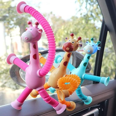 Suction Cup Pop Tube Giraffe Toys-4pcs & Dreamy Playful Daisies