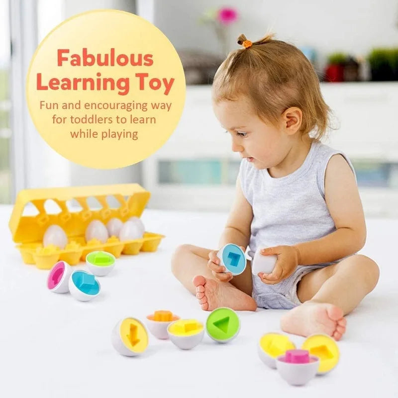 Montessori Geometric Matching Eggs & Dreamy Playful Daisies