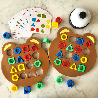 Montessori Bear Geometry Puzzle & Dreamy Playful Daisies