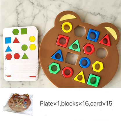 Montessori Bear Geometry Puzzle & Dreamy Playful Daisies